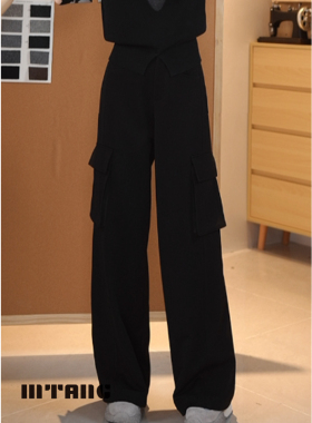 MTANG蜜糖女士新款工装裤子休闲直筒裤子441