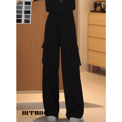 MTANG蜜糖女士新款工装裤子休闲直筒裤子441