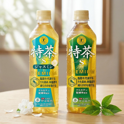 日本进口三得利特茶绿茶茉莉花茶