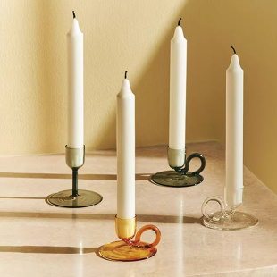 Tiny HAY Candleholder玻璃烛台北欧简约家居摆件 2024AW新品