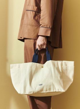 HAY Weekend Bag意大利进口轻奢帆布包大容量单肩包托特包运动