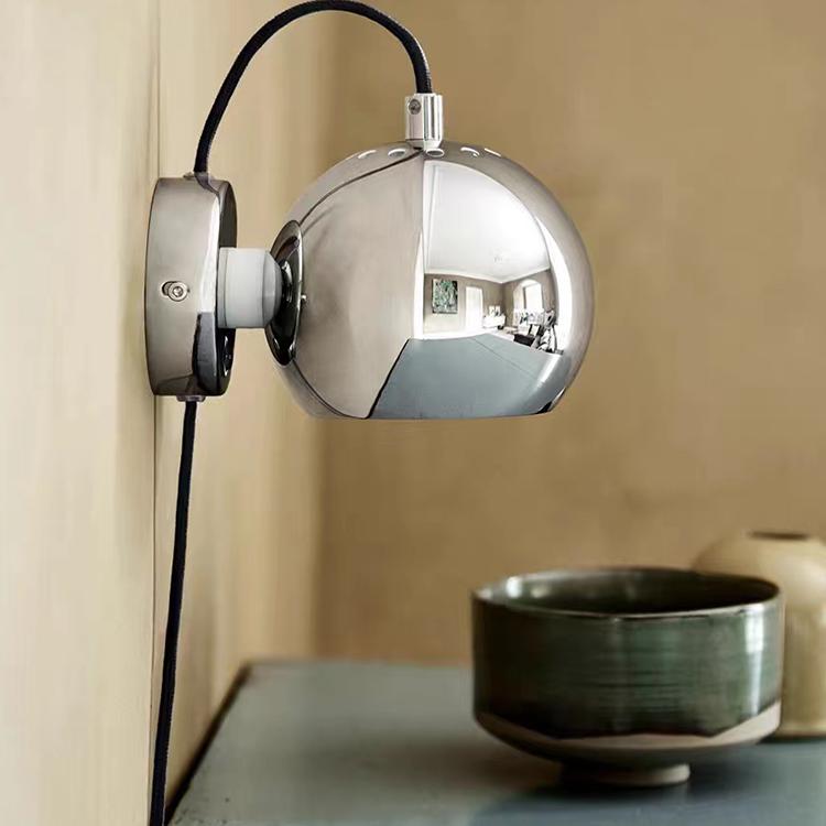 frandsen北欧风经典球形床头壁灯