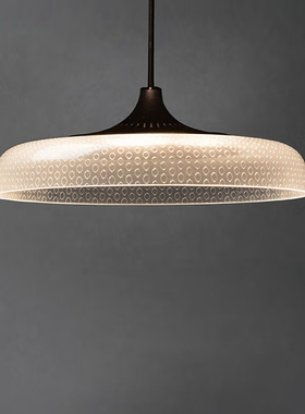 艾舍人台湾客餐厅书房卧室现代简约中式灯LED典藏吊灯定制黑色