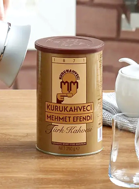 土耳其埃芬迪咖啡粉苦味无糖细嫩中度Kurukahveci Mehmet原装进口