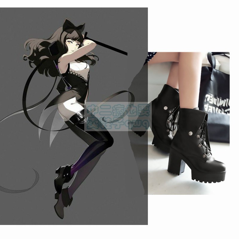 美国动漫rwby四色战士Blake Belladonna布蕾克cosplay服黑猫鞋靴|msdalam kategori mod main/animasi/Zhou Bian/cos/permainan papan, kostum cosplay/props/perkhidmatan, aksesori COSPLAY/props/pakaian anak patung - dari Buy2taobao.com untuk memberikan perkhidmatan ejen Taobao profesional membeli