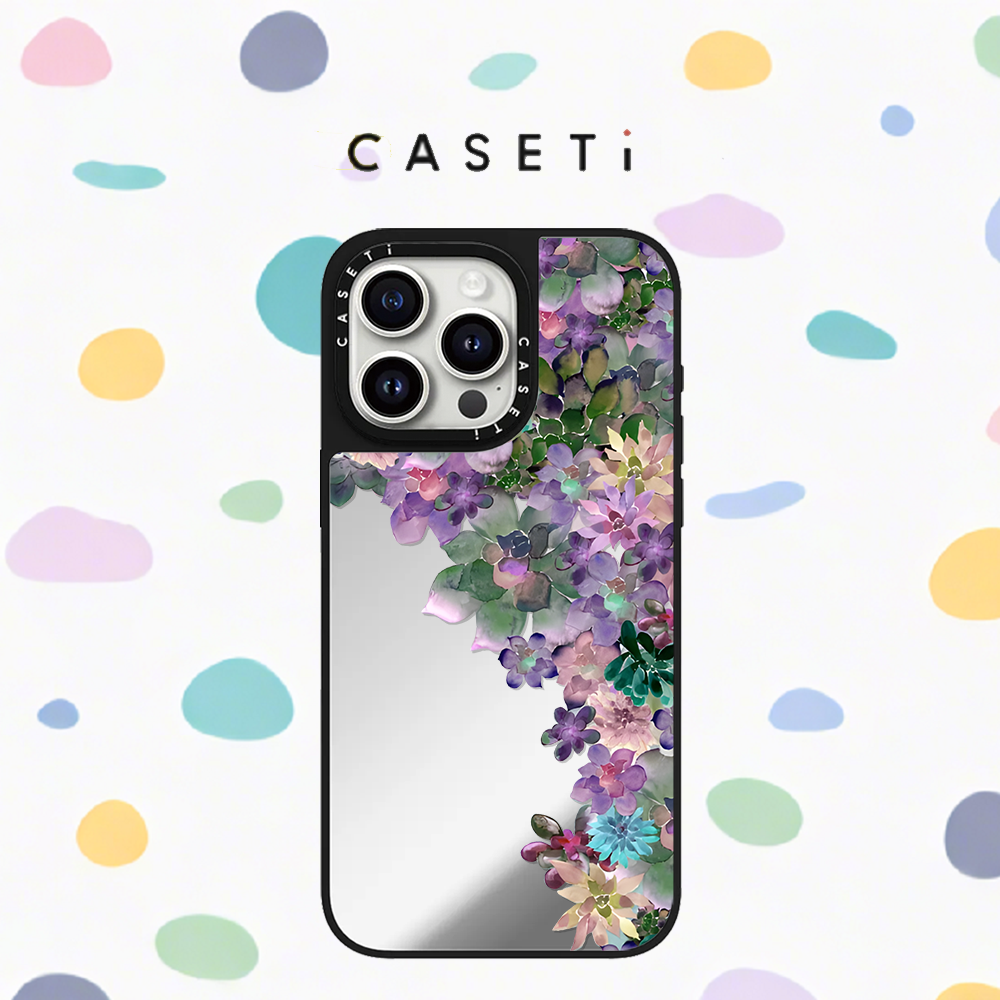 C家CASETI适用多肉花园玫瑰联名适用苹果iPhone16promax手机壳15plus明星同款14防摔13女12保护套MagSafe磁吸