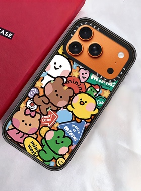 C家代购CASE联名游园会mini适用苹果17ProMax手机壳15/16高级感13防摔iPhone17Air保护套MagSafe磁吸14女透明