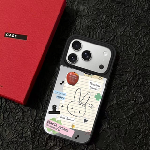 C家ASET联名米菲兔购物袋适用苹果iPhone17pro手机壳15plus高级感14防摔17air/16promax保护套MagSafe磁吸