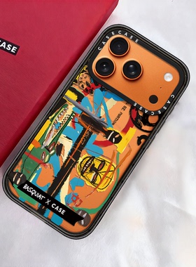 C家代购CASE联名巴斯奎特镂空适用苹果17ProMax手机壳15/16高级感13防摔iPhone17Air保护套MagSafe磁吸14女款