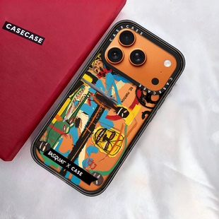 C家代购CASE联名巴斯奎特镂空适用苹果17ProMax手机壳15/16高级感13防摔iPhone17Air保护套MagSafe磁吸14女款