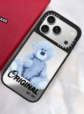 C家代购CASE联名蓝色小熊适用苹果17ProMax手机壳15/16高级感13防摔iPhone17Air保护套MagSafe磁吸14男女款