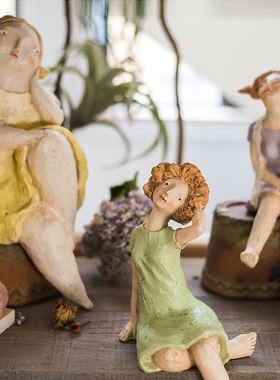 【掬涵】花房姑娘树脂油画质感