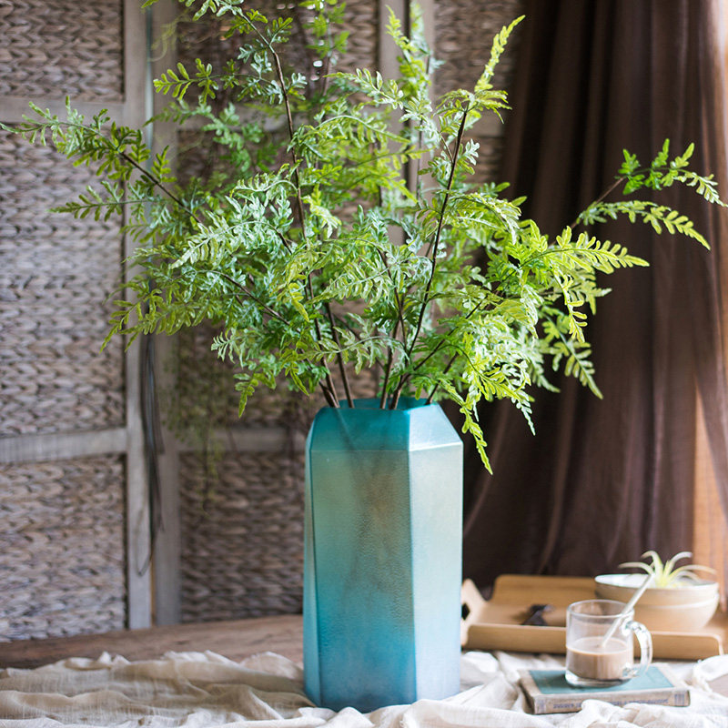 掬涵栎斛蕨枝叶仿真绿植氧气植物装饰花艺套装仿生花摆件欧式美式