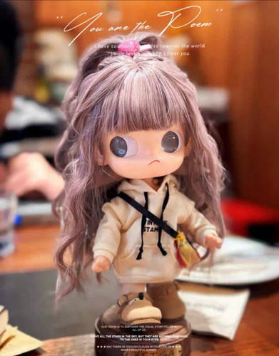 嘎子姐假发长卷发1/8可动人偶向往之处假发bjd玩偶假短发可爱长发