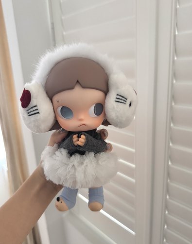 zaiga娃衣冬季毛绒耳罩嘎子姐突突裙半身裙套装衣服芭蕾套装