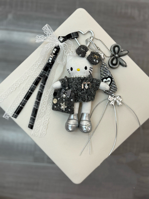 hellokitty包包挂件可爱毛绒公仔玩偶挂饰书挂件手工玩偶