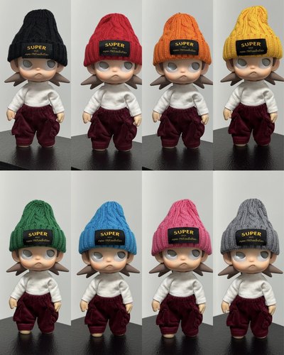 嘎子姐针织帽子冬季穿搭zaiga衣服配饰套装简约多色帽子可爱