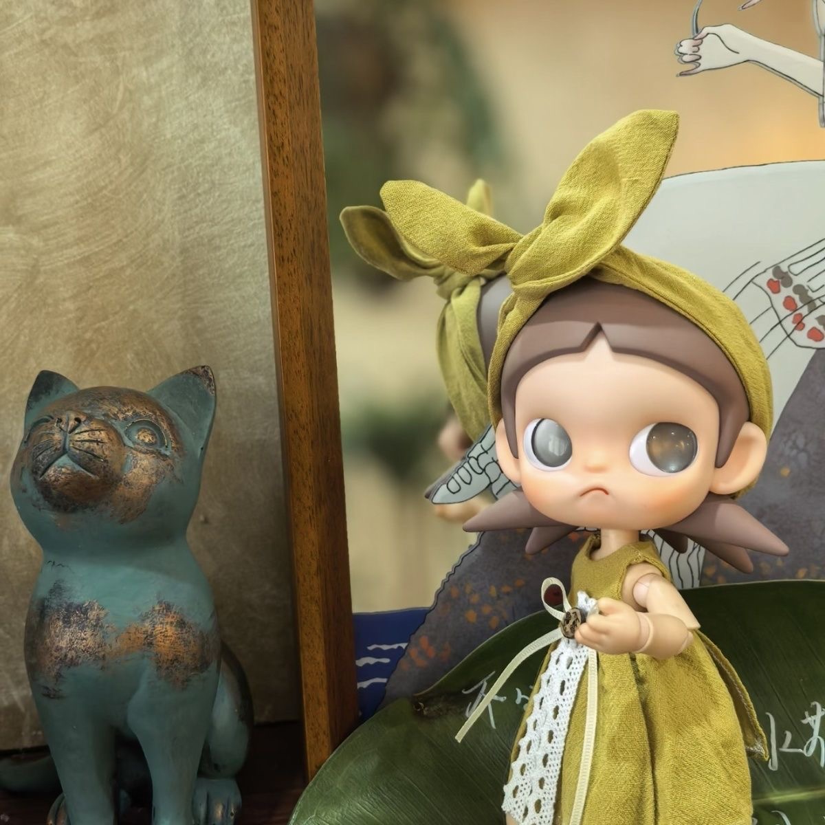 Zsiga娃衣森系穿搭向往之处嘎子姐连衣裙绿色系可爱玩偶套装衣服