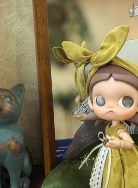 Zsiga娃衣森系穿搭向往之处嘎子姐连衣裙绿色系可爱玩偶套装衣服