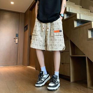 男士 休闲百搭运动短裤 夏季 速干冰丝宽松直筒五分裤 新款 便宜休闲裤