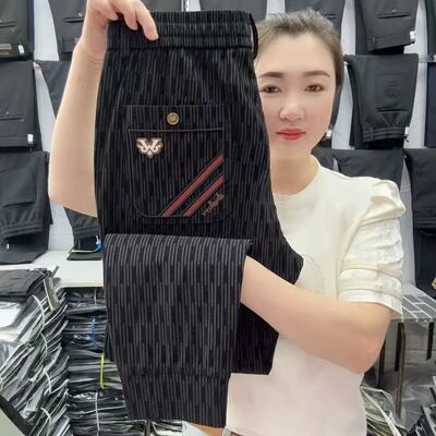 清仓捡漏运动裤男士夏季薄款冰丝裤宽松束脚裤潮流弹力速干休闲裤