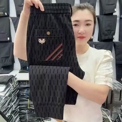 清仓捡漏运动裤男士夏季薄款冰丝裤宽松束脚裤潮流弹力速干休闲裤