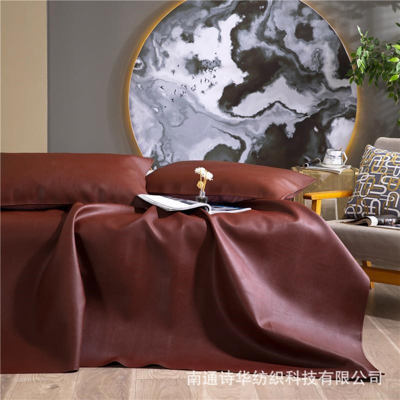 适用特厚牛皮凉席头层加厚三件套夏季儿童床垫床.垫牛皮席子