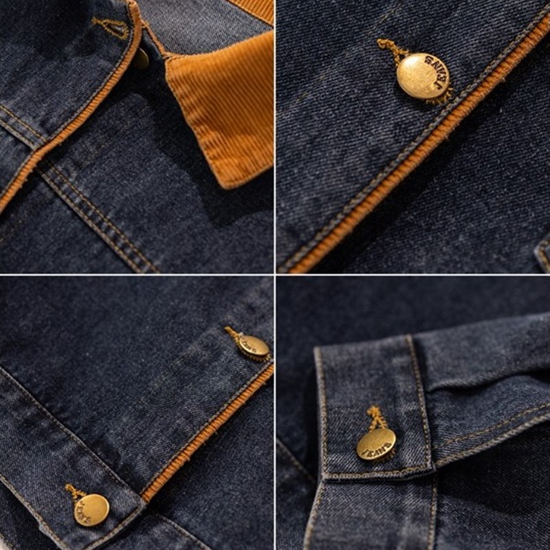 适用牛仔短外套秋季女款2025y新款今年流行爆款小个子拼接工装夹