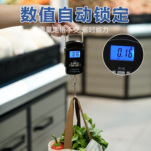 适用子秤高精度精准电子秤手提z秤弹簧秤家用可携式小型称重器钩