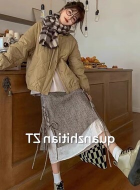 适用法国Rixo Rane尽显美感C法式复古别致半身裙不规则气质双层