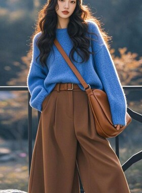 适用法国Rixo Rane 秋冬搭配一整套气质高级感女W装独特绝美毛