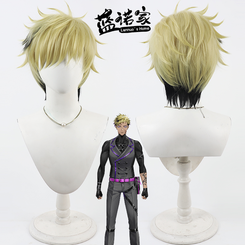 【云容】虚拟Vtuber播主 Vantacrow Bringer cos假发 打毛头顶