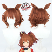 赛马娘Pretty 云容 Derby真弓快車cos假发有耳朵尾巴仿真头