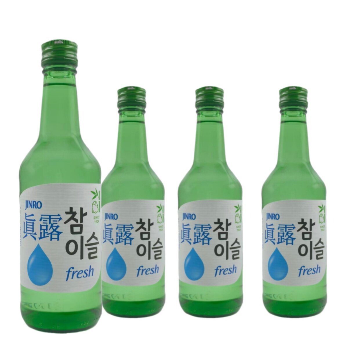 真露竹炭酒韩国原装进口蒸馏酒新真露竹炭酒360ml*20瓶新包装16度
