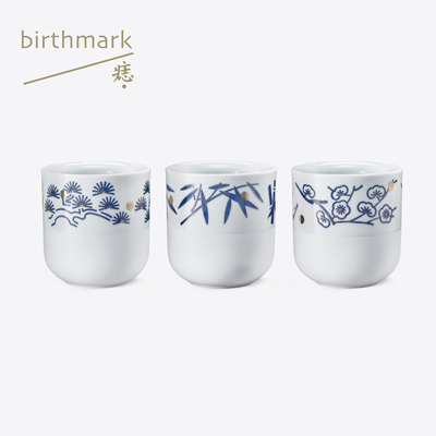 岁寒三友小厚唇杯110ml / 青花瓷 / 咖啡杯 / 茶杯 | 痣birthmark