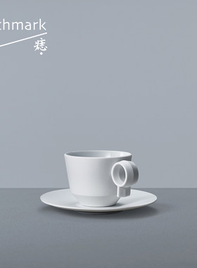 咖啡杯几何设计极简白色
