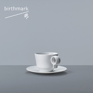 下午茶杯 耳垂杯碟 200ml 咖啡杯 痣birthmark 景德镇陶瓷杯