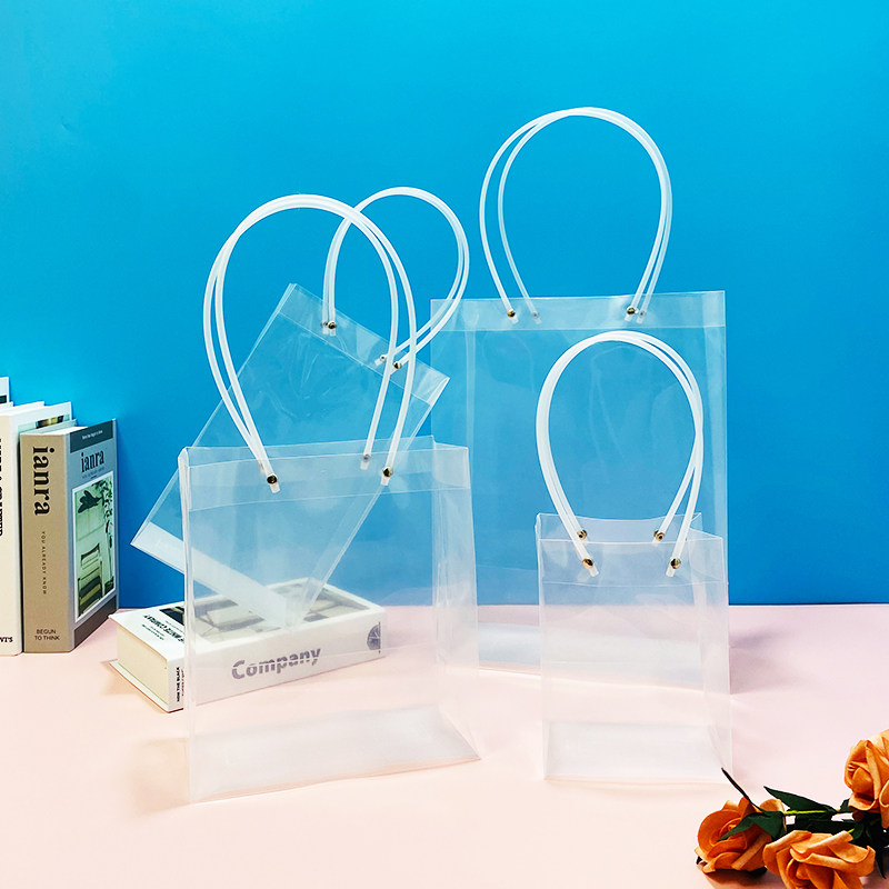 pp透明礼品手提袋结婚伴手礼喜糖回礼拎袋教师节日礼物盒包装袋子