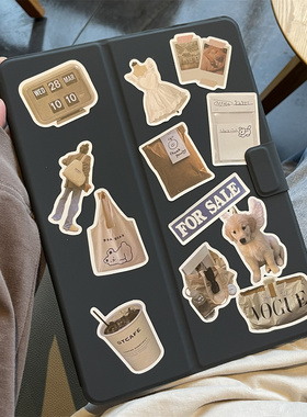 [贴纸风亲肤黑色笔槽皮套]适用2022苹果ipad保护壳air5保护套ipad6/mini平板air4女2021pro11/10代9/2020防摔