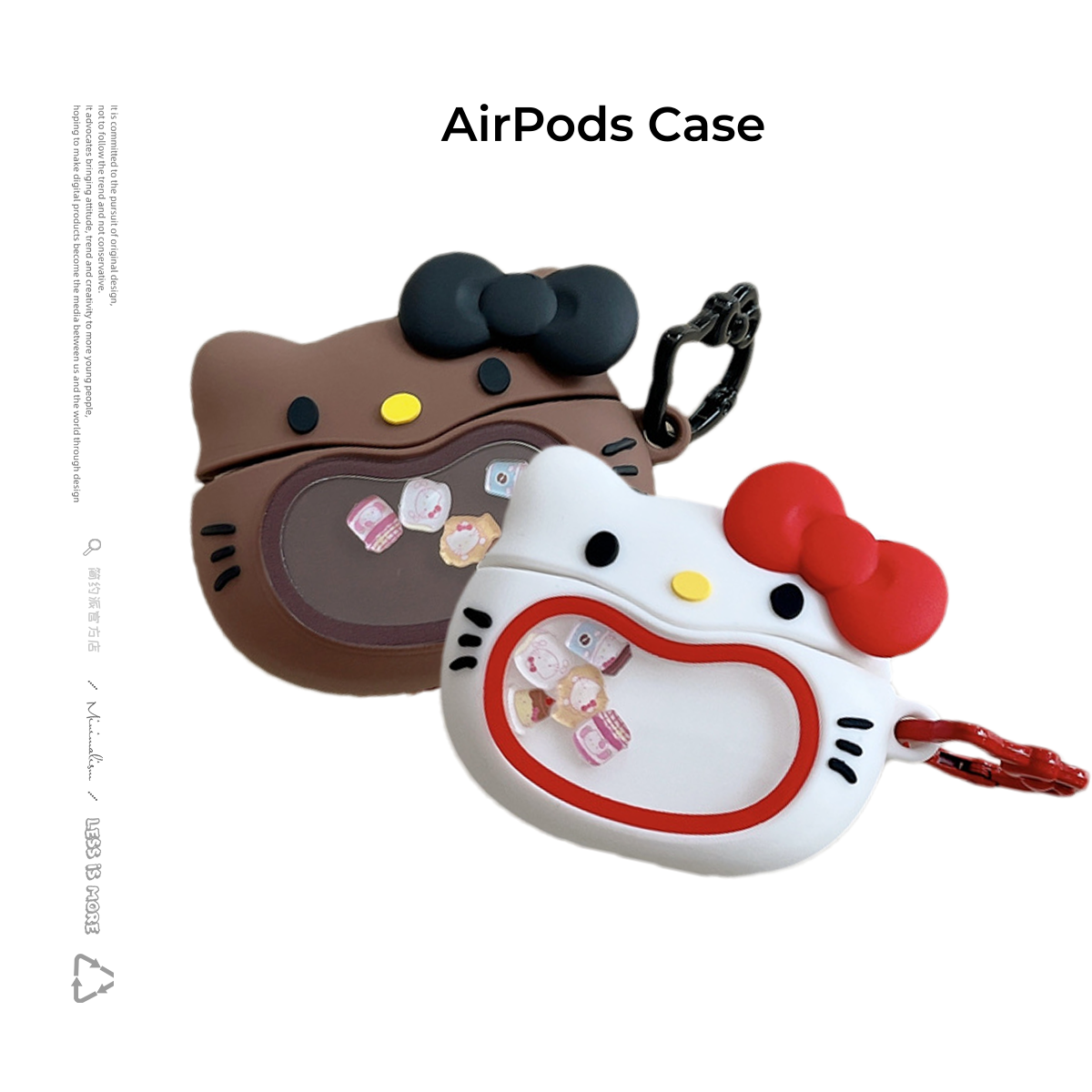简约派适用kitty摇摇乐硅胶airpods4保护套airpod3苹果pro2耳机壳二代无线蓝牙1第三代2代airpodpro四5盒可爱