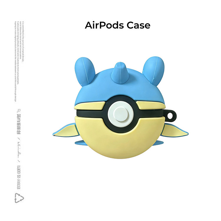 简约派适用拉普拉斯精灵球立体硅胶airpods4保护套airpod3苹果pro2耳机壳二代无线蓝牙1第三代2代airpodpro四