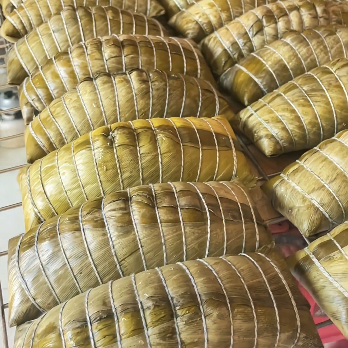 河池特产大黑米棕子端午草木灰绿豆五花肉枕头鲜肉粽750g广西粽子