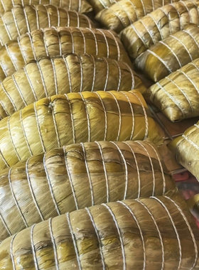 广西河池草灰板栗绿豆大肉粽750g