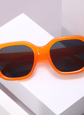 凹造型复古大框显瘦太阳眼镜