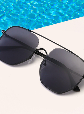 太阳镜大框圆脸优雅时尚开车包邮