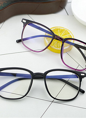 2025复古防蓝光近视眼镜框女防辐射电脑平光镜男潮眼镜框网红款潮