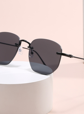 无框眼镜男士个性高级感