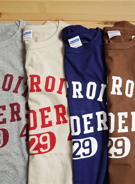 原创古着vintage美式70‘s复古229学院数字男女情侣短袖T恤