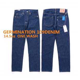 GERMINATION DENIM 109非RESOLUTE美式66改良款原色浆赤耳牛仔裤