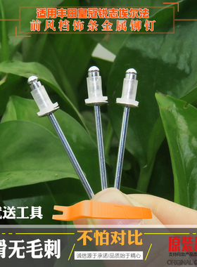 适用雷克萨斯ESGS IS LS NX RX车门边框亮条门框固定金属铆钉卡扣